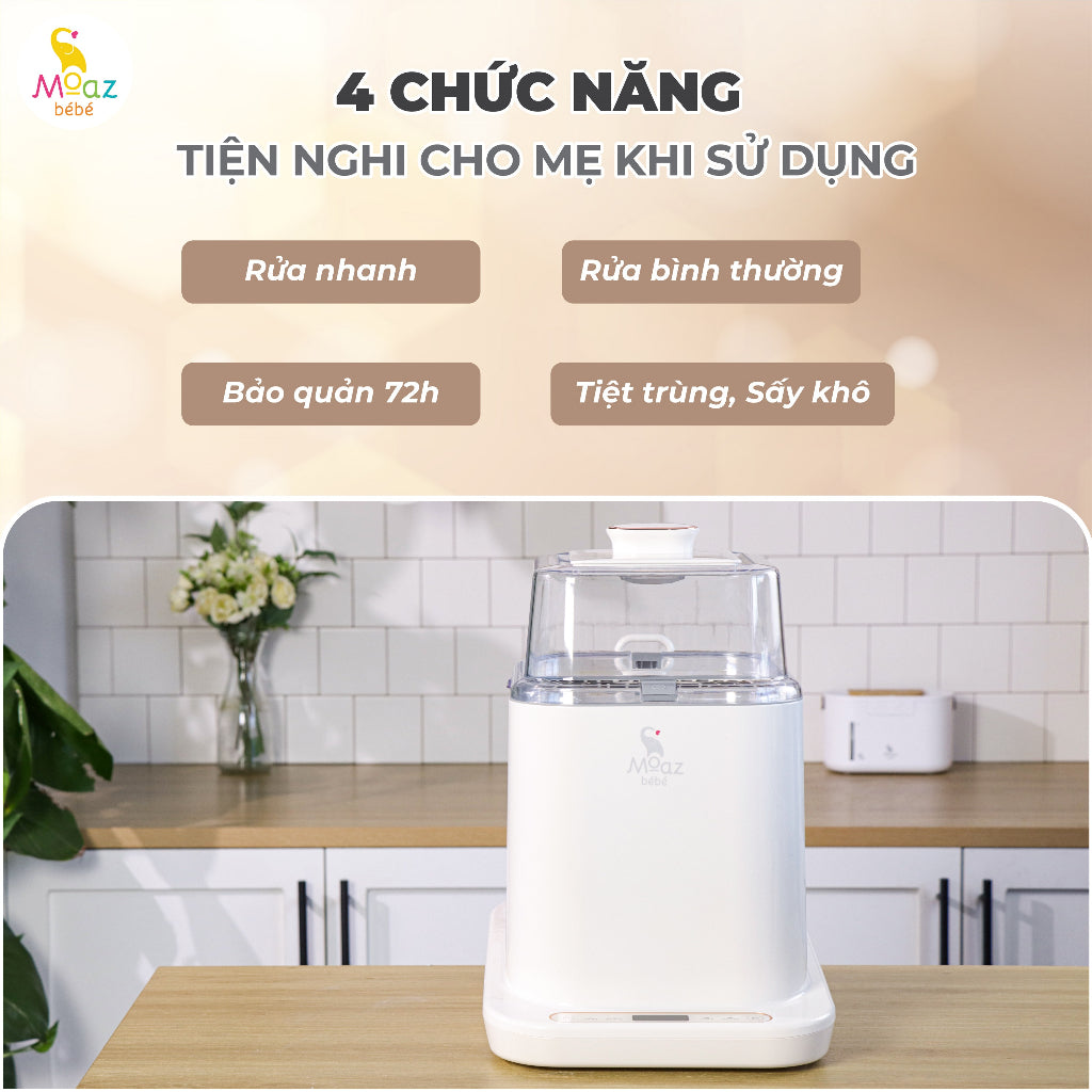 Máy Rửa Bình Sữa MOAZ BÉBÉ MB064