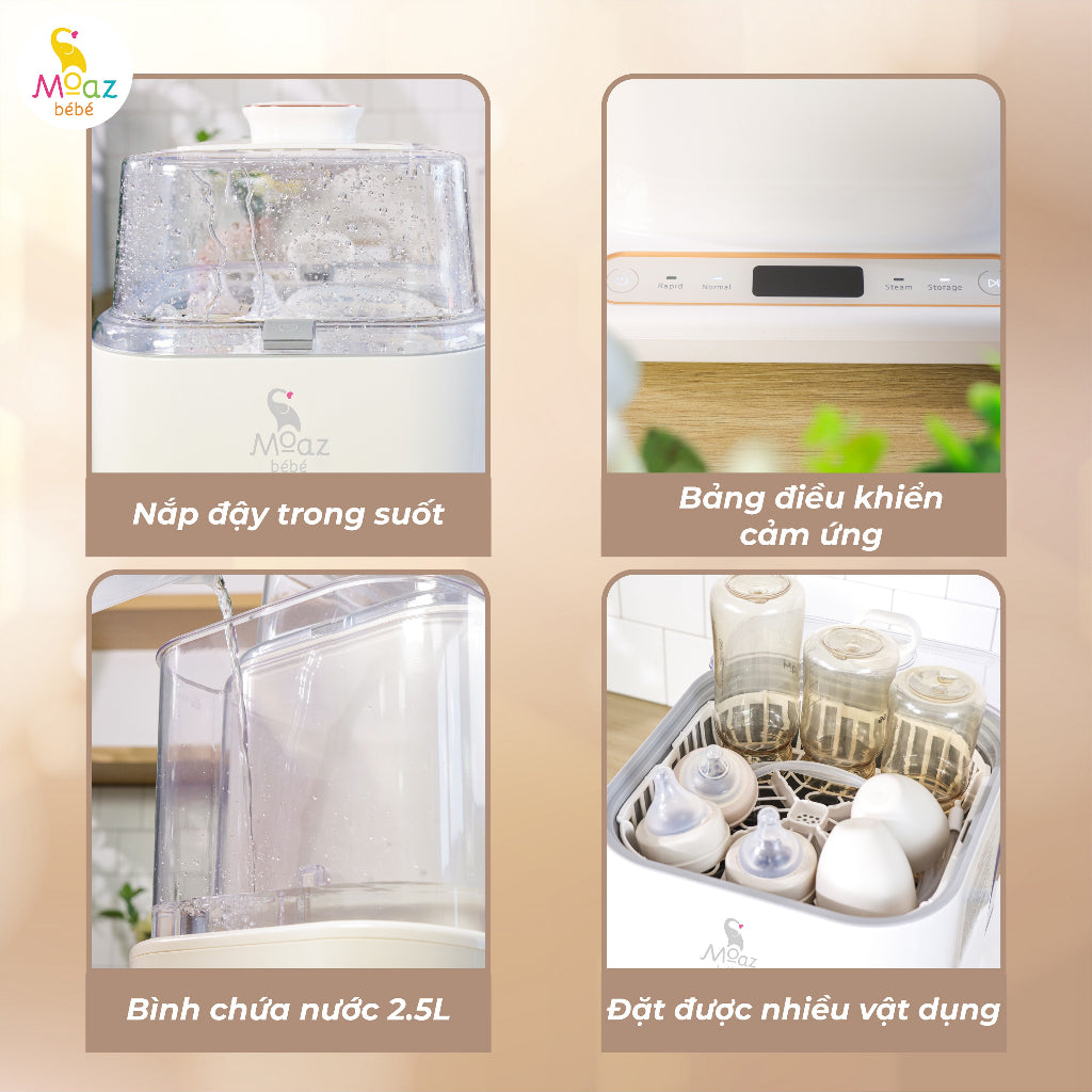 Máy Rửa Bình Sữa MOAZ BÉBÉ MB064