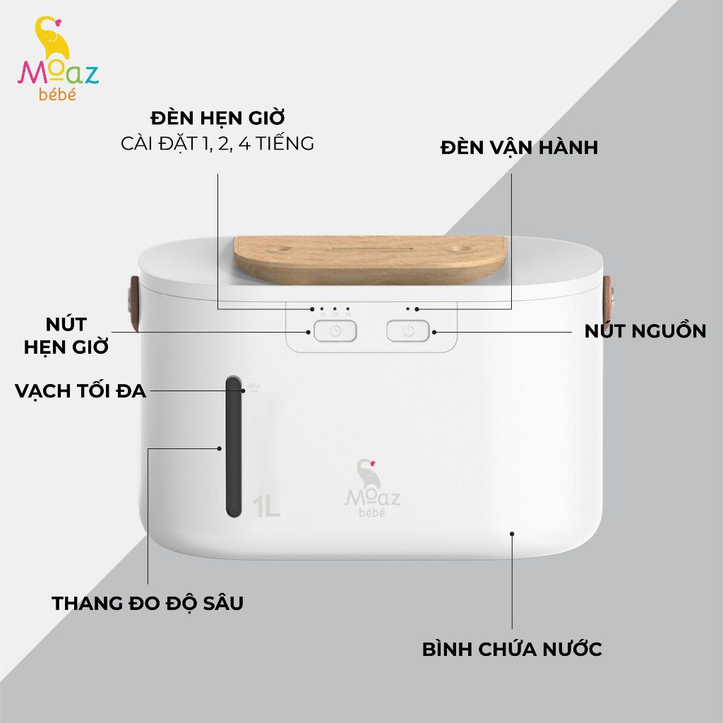 Máy Phun Sương Tạo Độ Ẩm MOAZ BÉBÉ MB065