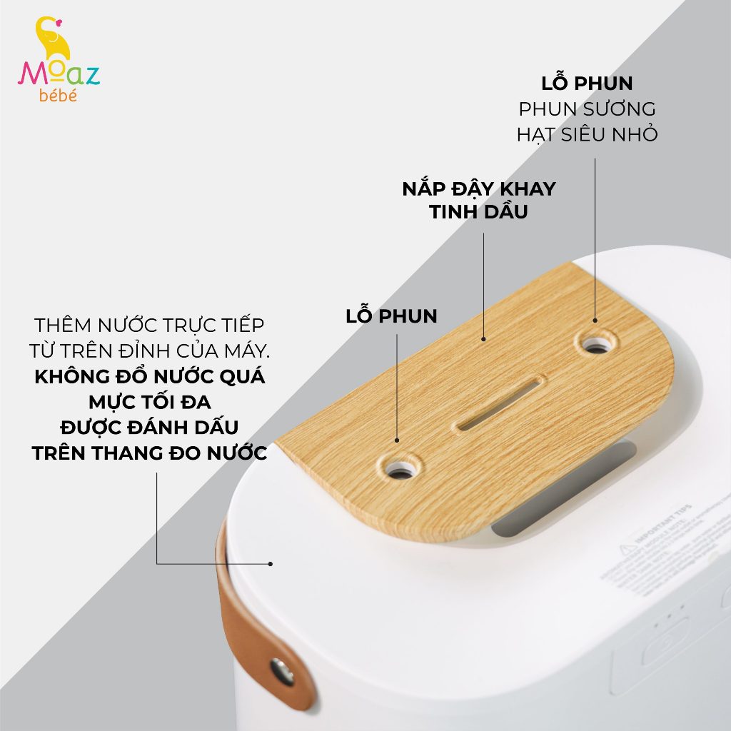 Máy Phun Sương Tạo Độ Ẩm MOAZ BÉBÉ MB065