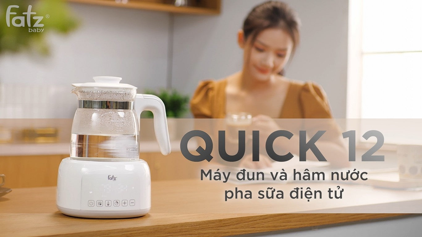 Máy đun nước và hâm nước pha sữa điện tử QUICK 12 Fatzbaby - FB3503HB