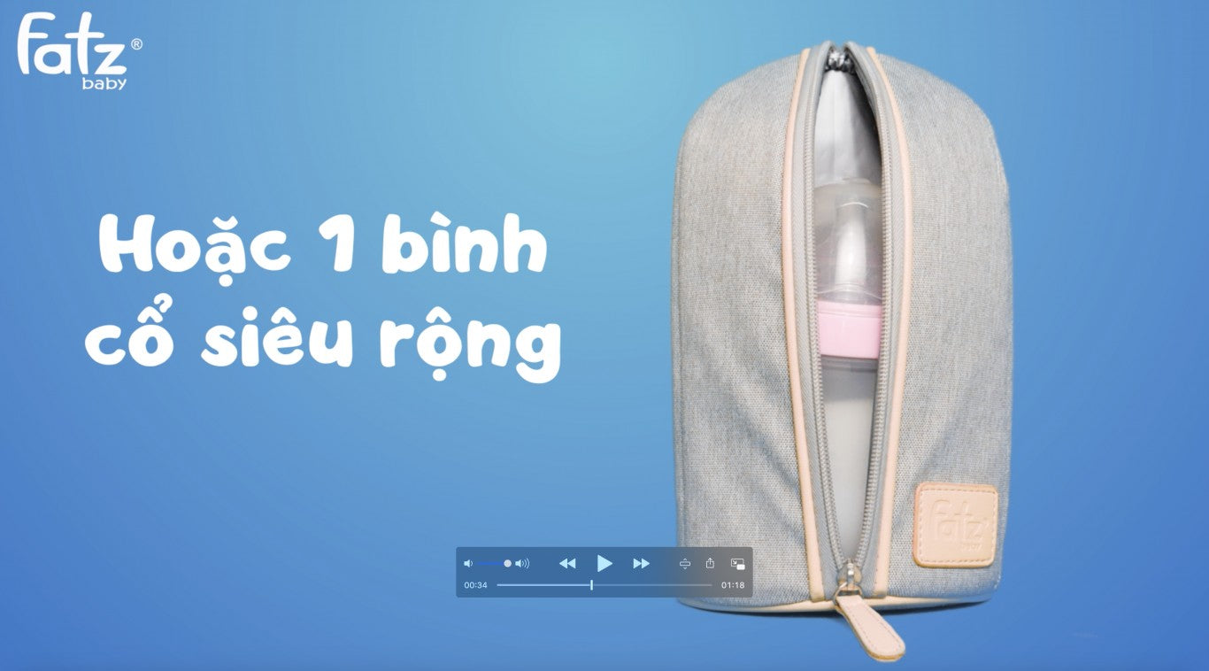 Túi giữ nhiệt bình sữa Fatzbaby - Thermo 1 - FB2015SL