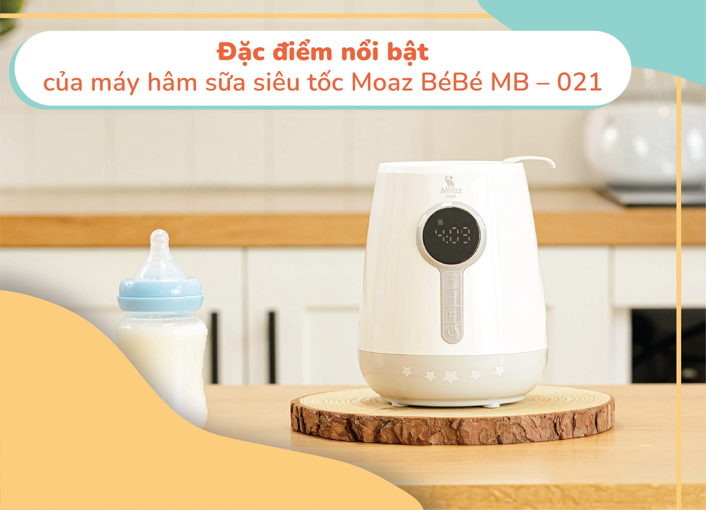 Máy hâm sữa Moaz BéBé MB039