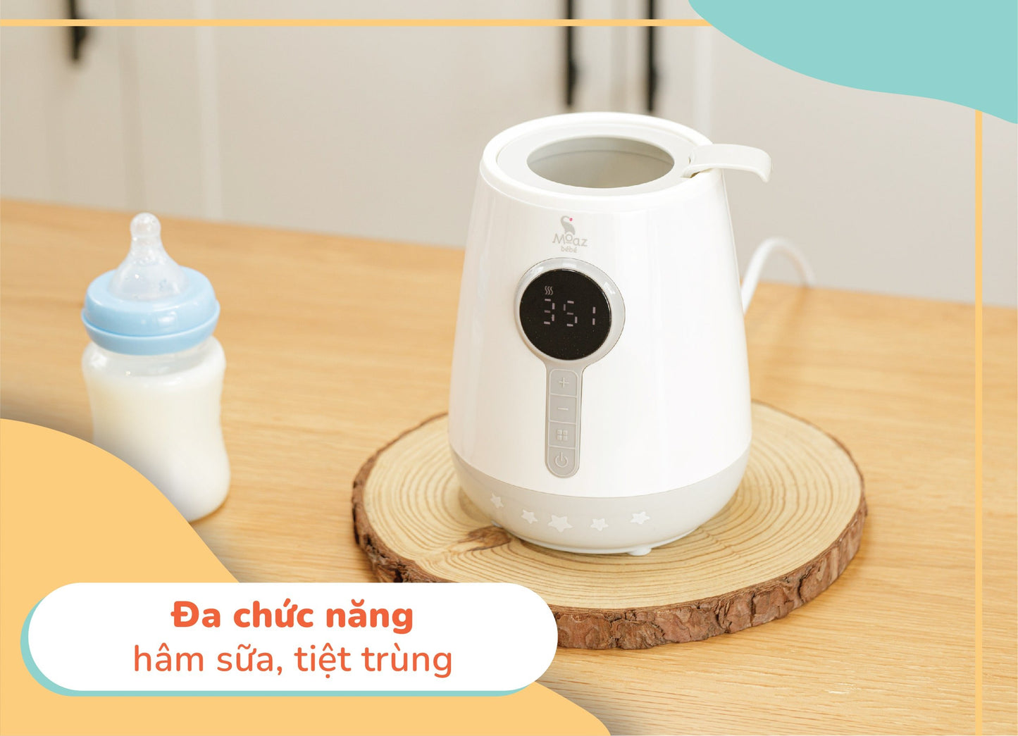 Máy hâm sữa Moaz BéBé MB039