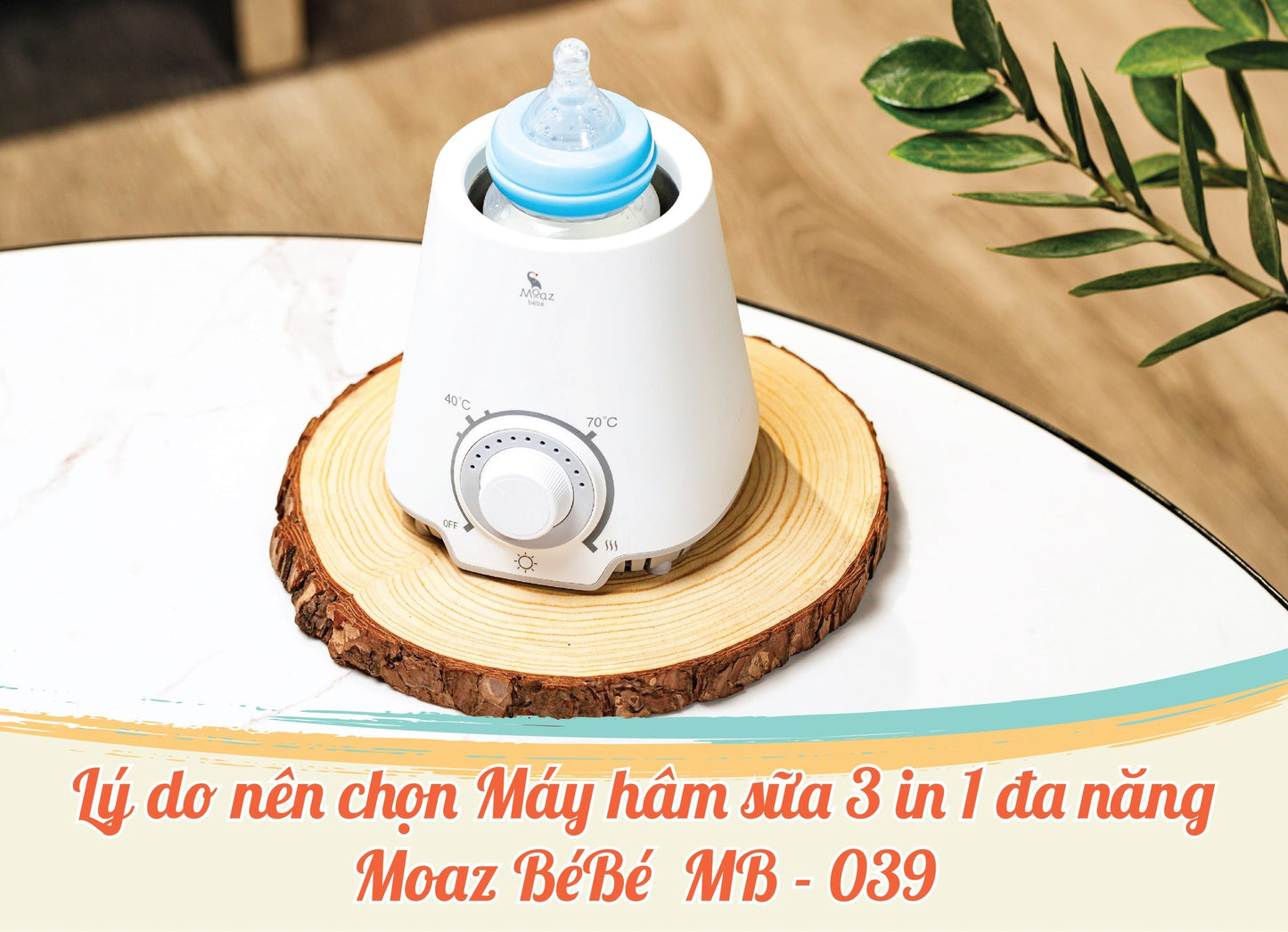 Máy hâm sữa Moaz BéBé MB039