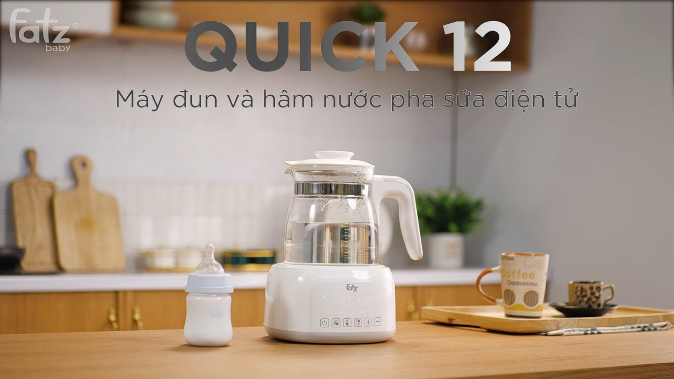 Máy đun nước và hâm nước pha sữa điện tử QUICK 12 Fatzbaby - FB3503HB